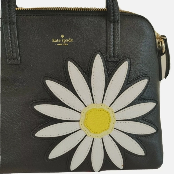 RARE Kate Spade Black Daisy Maise Purse - Picture 7 of 7